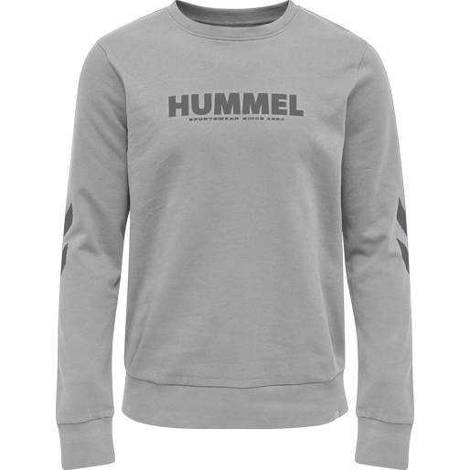 hmlLEGACY SWEATSHIRT PLUS, GREY MELANGE, packshot