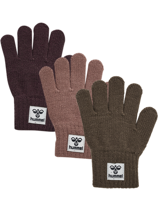 hmlKVINT GLOVE 3 PK, MAJOR BROWN, packshot