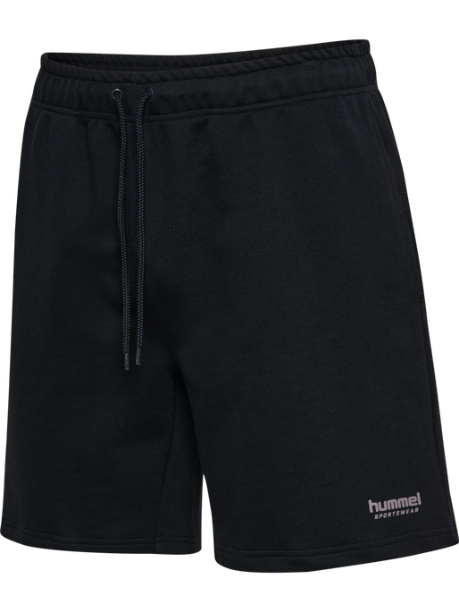 hmlLOOSE SWEAT SHORTS HS, BLACK hmlLOOSE SWEAT SHORTS HS, BLACK, packshot