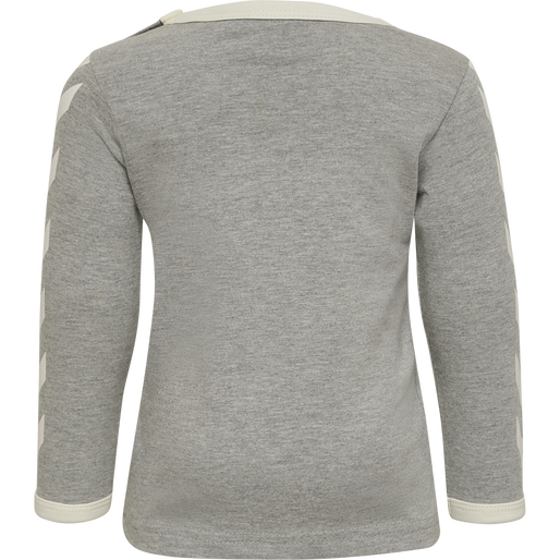 hmlFLIPPER T-SHIRT L/S, GREY MELANGE, packshot