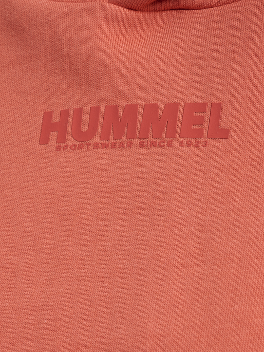 hmlLEGACY WOMAN CROPPED HOODIE, APRICOT BRANDY, packshot