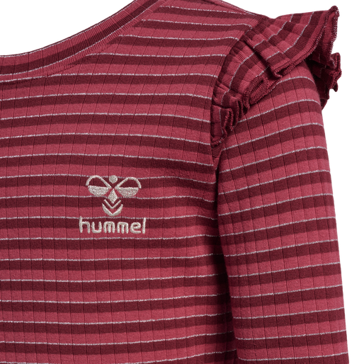 hmlMERLE T-SHIRT L/S, CORDOVAN, packshot