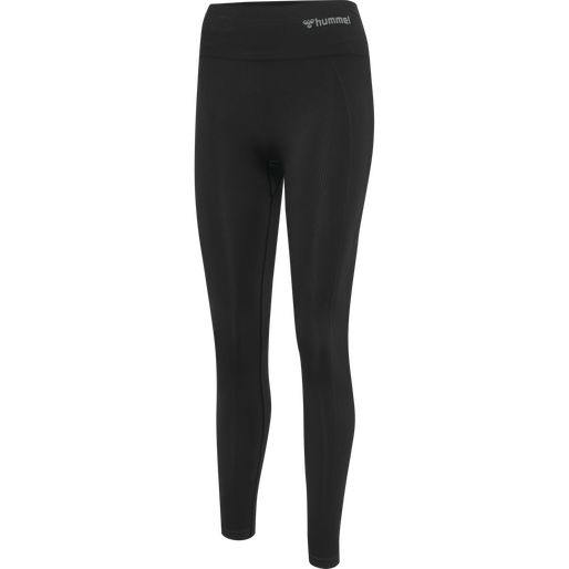 hmlTIF SEAMLESS HIGH WAIST TIGHTS, BLACK hmlTIF SEAMLESS HIGH WAIST TIGHTS, BLACK, packshot