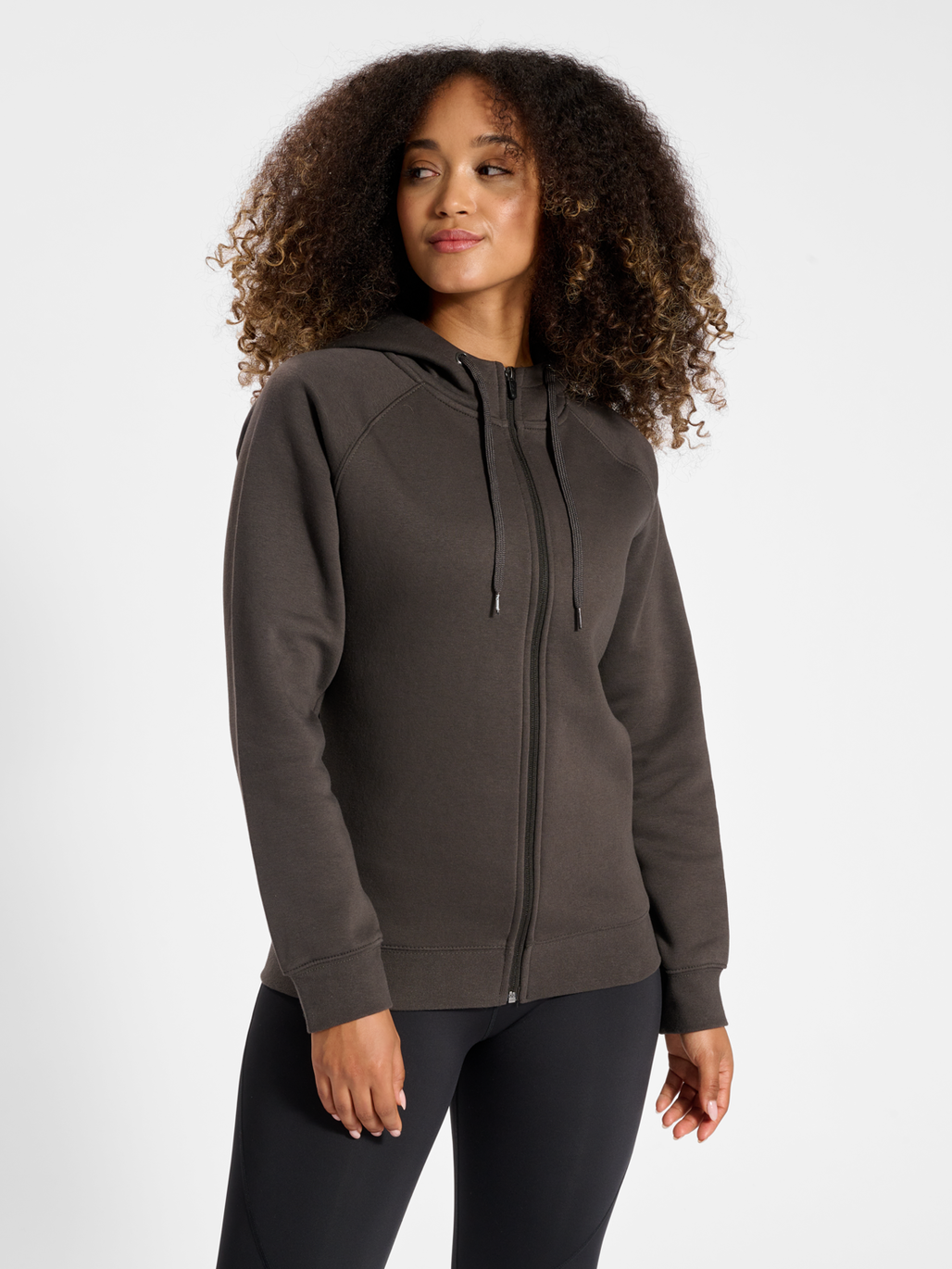 hummel RED HEAVY ZIP HOODIE WOMAN RAVEN hummel
