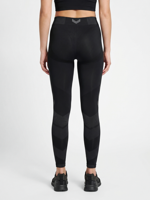 HUMMEL FIRST SEAMLESS TIGHTS WOMAN, BLACK, model