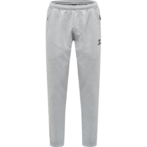 Grey Cotton Spandex Pants, PAHERVESH-NP-GREY