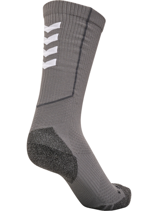 hmlPRO TRAINING SOCKS HIGH, STEEL GRAY/WHITE, packshot