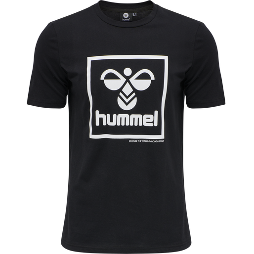 hmlISAM T-SHIRT, BLACK, packshot