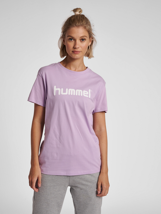 hummel GO COTTON LOGO ORCHID S/S WOMAN T-SHIRT 