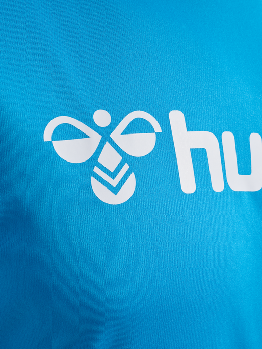 hmlLOGO JERSEY S/S, DIVA BLUE, packshot