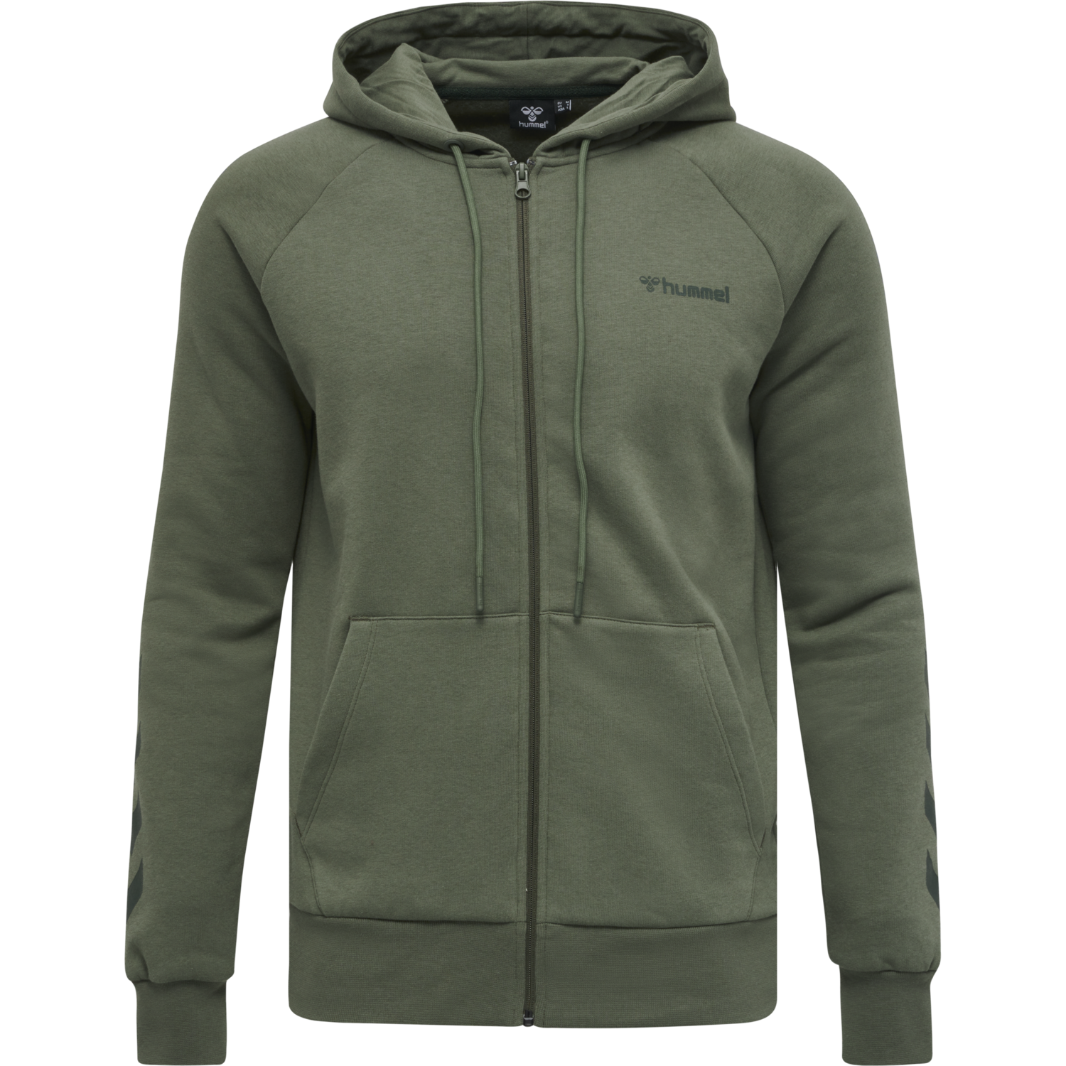 hmlISAM ZIP HOODIE, BEETLE, packshot