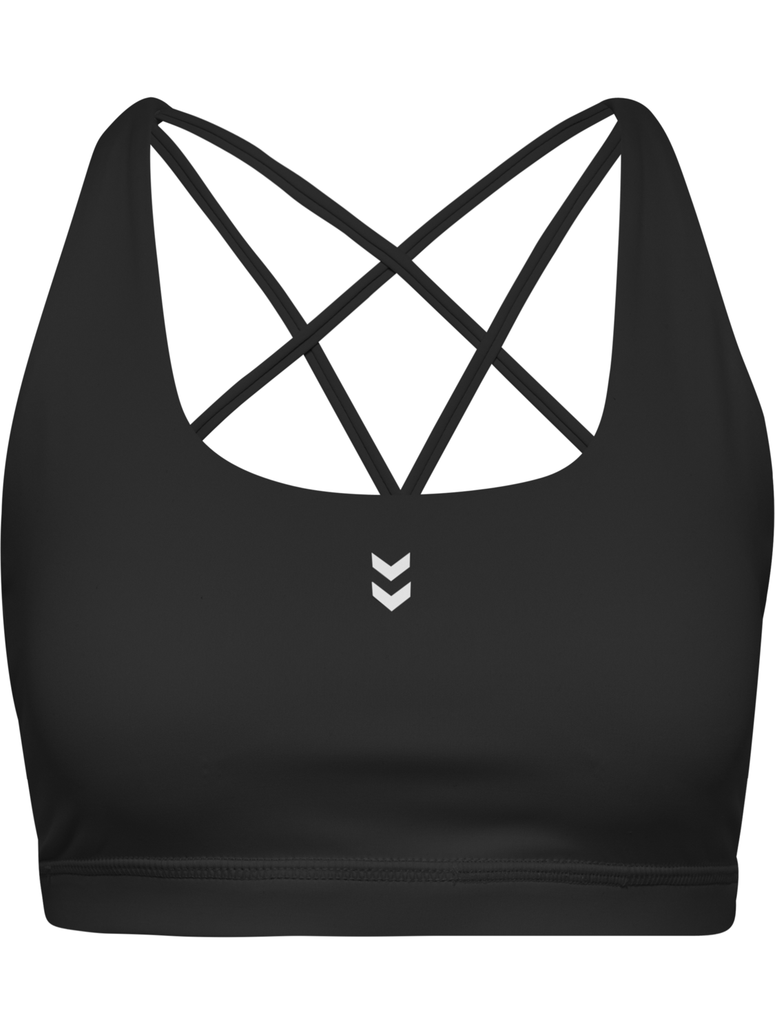 hmlHIIT IMPACT STRAP BRA, BLACK, packshot