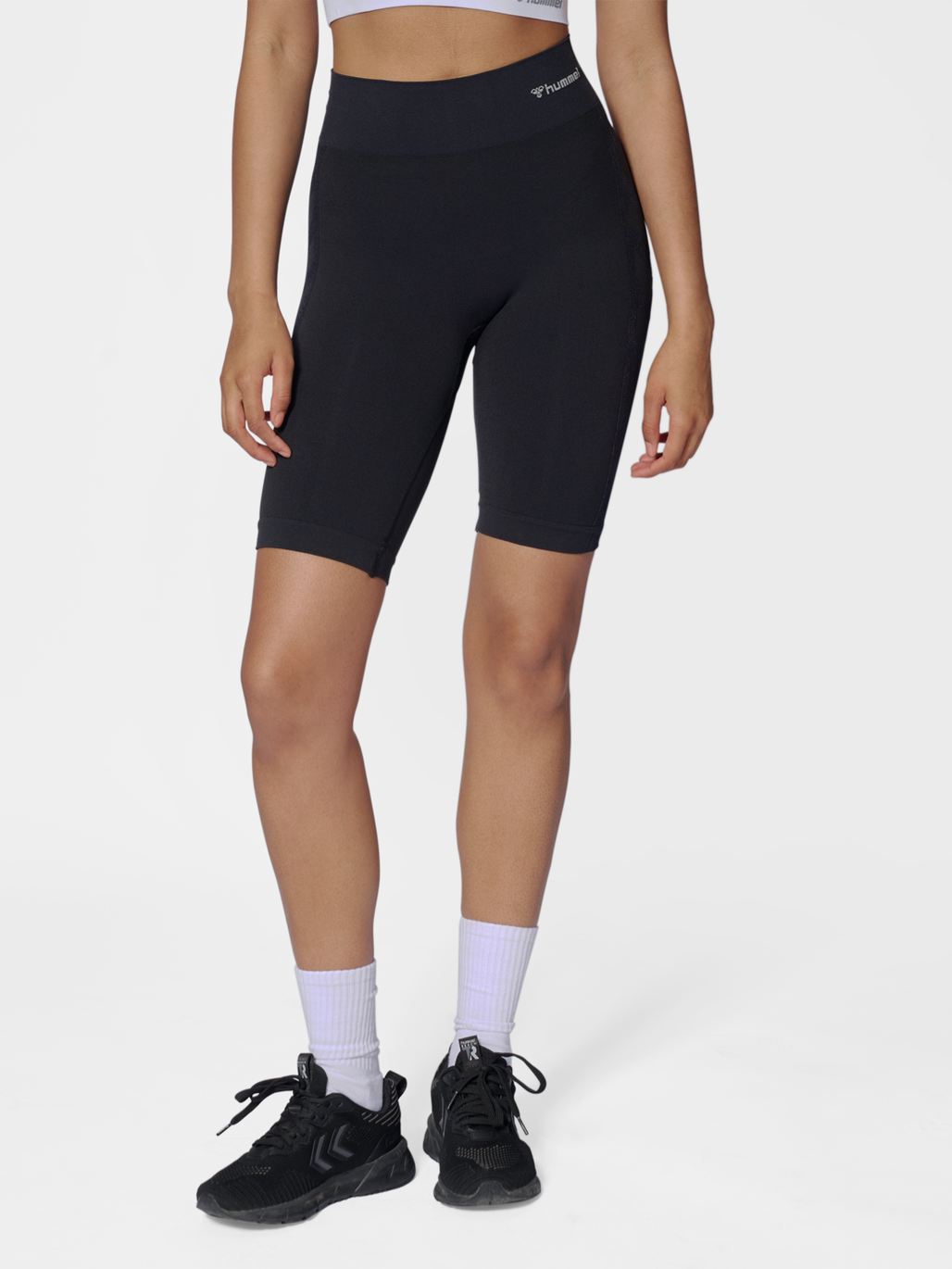 hummel CLEA SEAMLESS CYCLING SHORTS BLACK MELANGE hummel