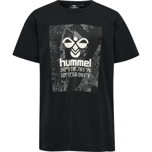hmlSATELLITE T-SHIRT S/S, BLACK, packshot