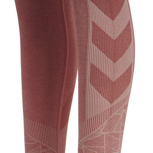 hmlMT ENERGY SEAMLESS HW TIGHTS, WITHERED ROSE/ROSE TAN MELANGE, packshot