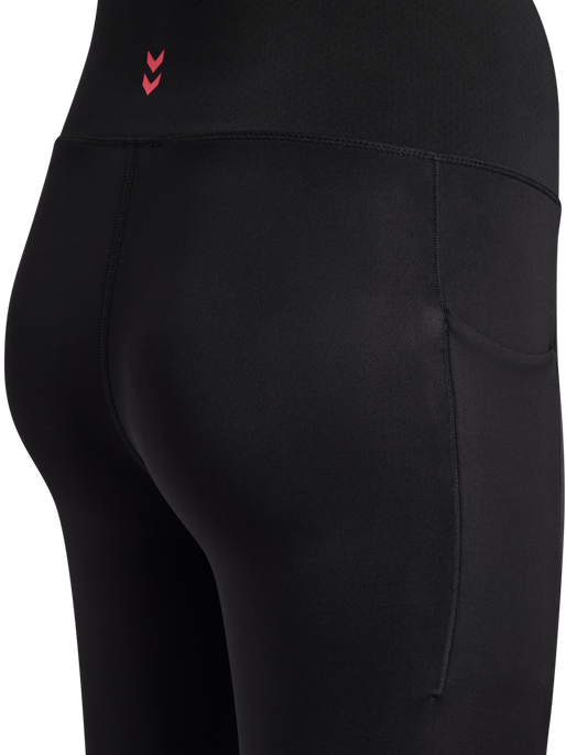 hmlHIIT INTENSITY HIGH WAIST TIGHTS, BLACK, packshot