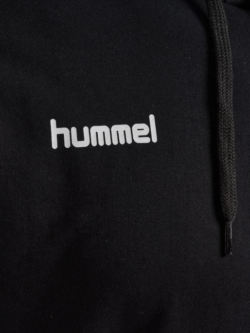 HMLGO COTTON HOODIE, BLACK, packshot