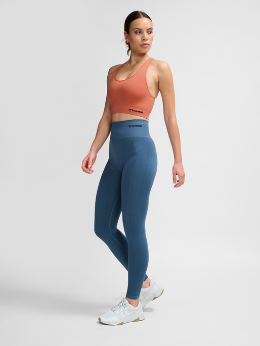 hummel TIF SEAMLESS SPORTS TOP - APRICOT BRANDY