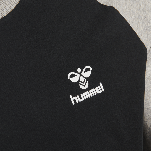 hmlMARK T-SHIRT L/S, BLACK, packshot