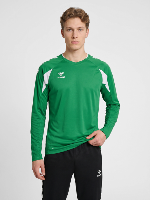 hmlCORE 2.0 JERSEY L/S, JELLY BEAN/WHITE, model