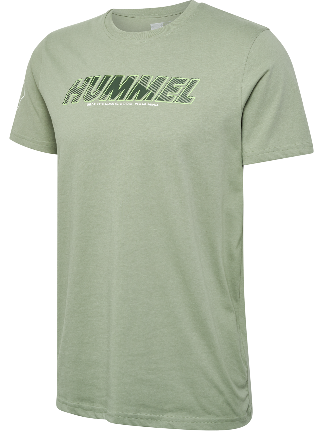 hmlTE EFFORT COTTON T-SHIRT, SEAGRASS, packshot
