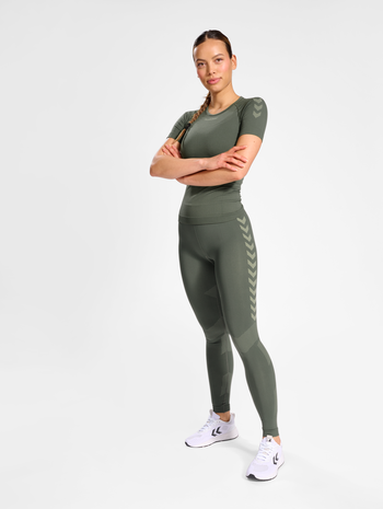 HUMMEL FIRST SEAMLESS JERSEY S/S W, SEA SPRAY, model
