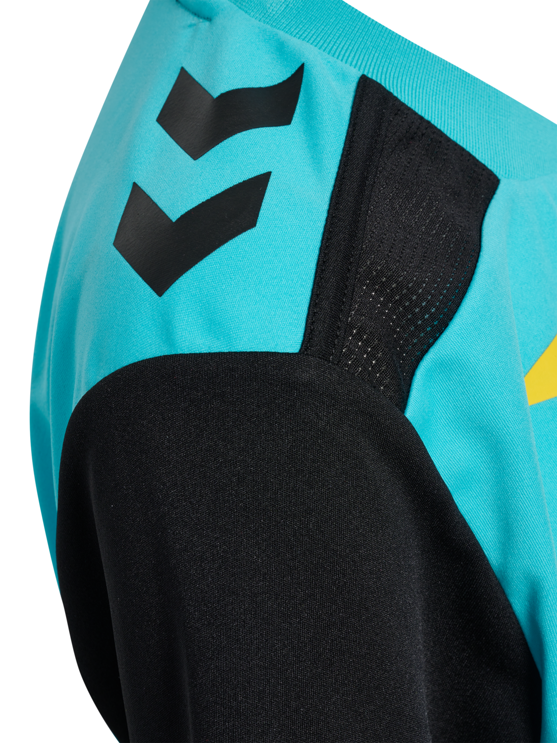 FFHB NEW REFEREE JERSEY S/S WO, SCUBA BLUE WO SPONSOR, packshot