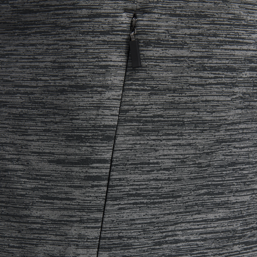 hmlSELBY ZIP HOODIE, DARK GREY MELANGE, packshot