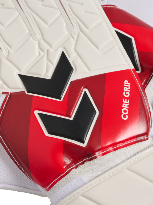 hmlGK GLOVES CORE GRIP, WHITE/RED/BLACK, packshot