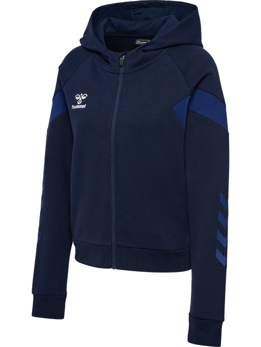 hmlTRAVEL ZIP HOODIE WOMAN, MARINE, packshot