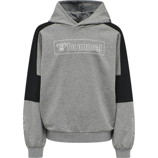 hmlBOXLINE HOODIE, MEDIUM MELANGE, packshot