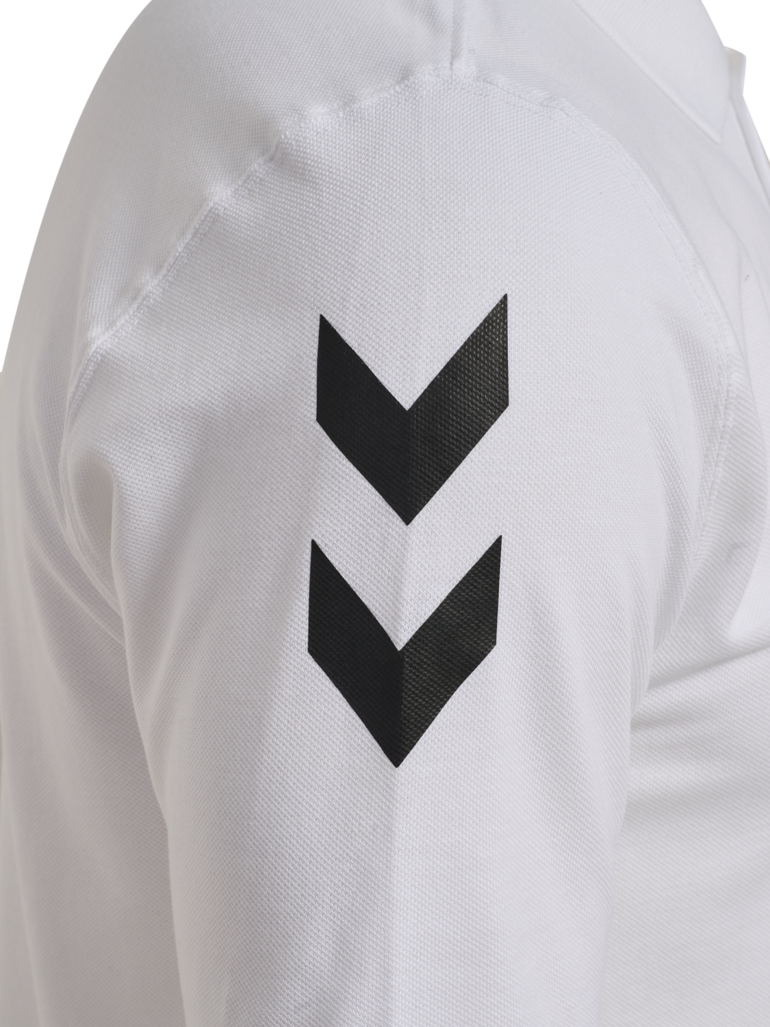 hmlGO 2.0 CHEVRON  POLO, WHITE, packshot
