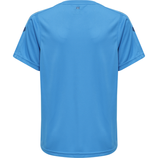 hmlCORE XK POLY JERSEY S/S KIDS, BLUE DANUBE, packshot
