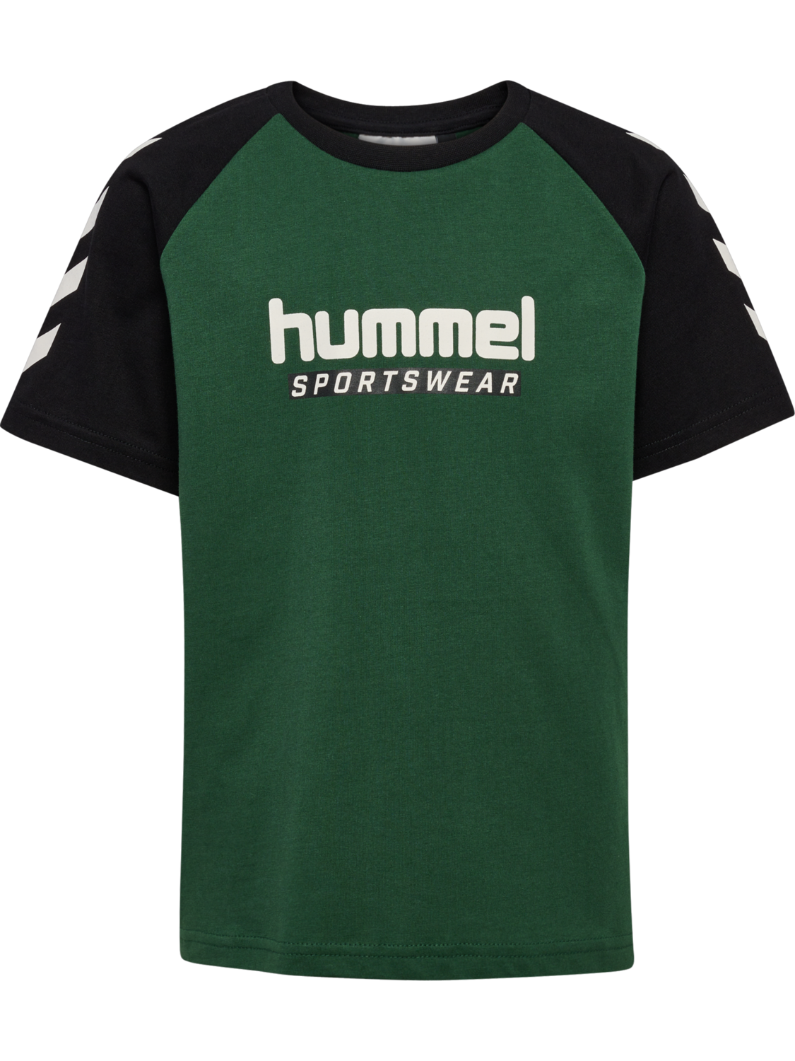 hmlJR LOGO T-SHIRT S/S, DARK GREEN, packshot
