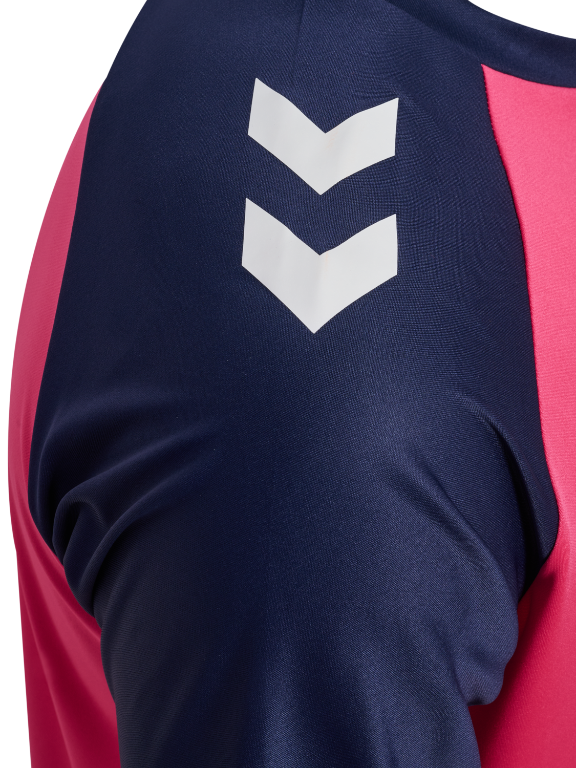 hmlMATCH LEAGUE JERSEY S/S, RASPBERRY SORBET/MARINE, packshot