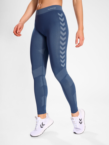 HUMMEL FIRST SEAMLESS TR TIGHTS W, VINTAGE INDIGO, model