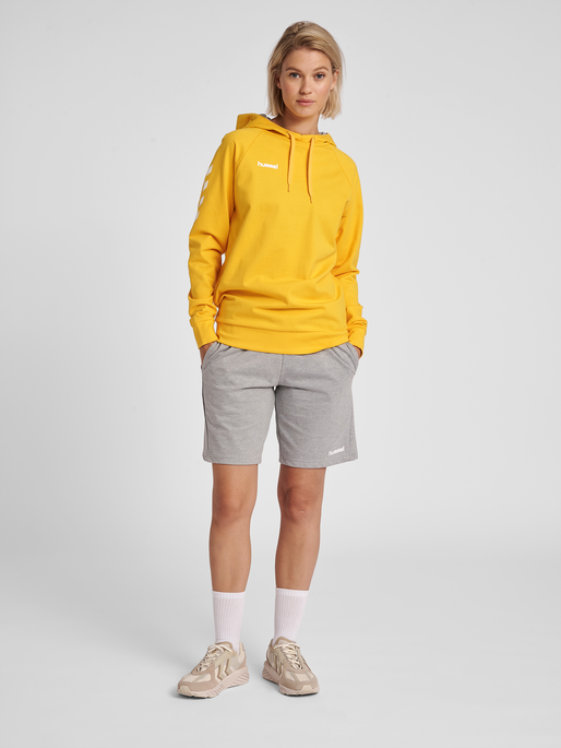 Yellow outlet cotton hoodie