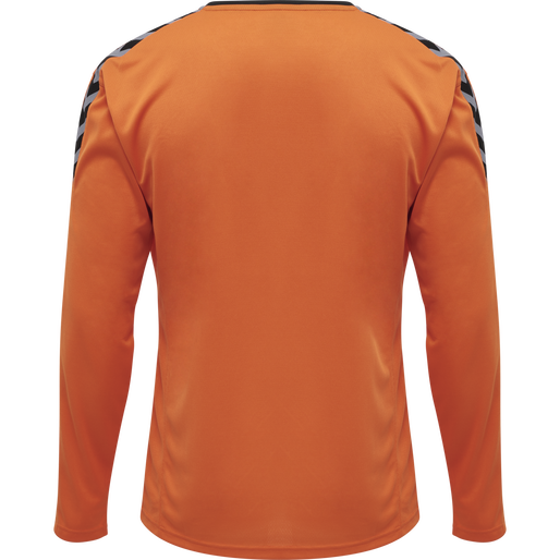 hmlAUTHENTIC POLY JERSEY L/S, TANGERINE, packshot