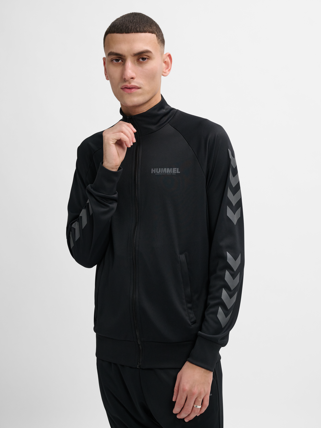 hummel LEGACY SUNE POLY ZIP JACKET BLACK hummel