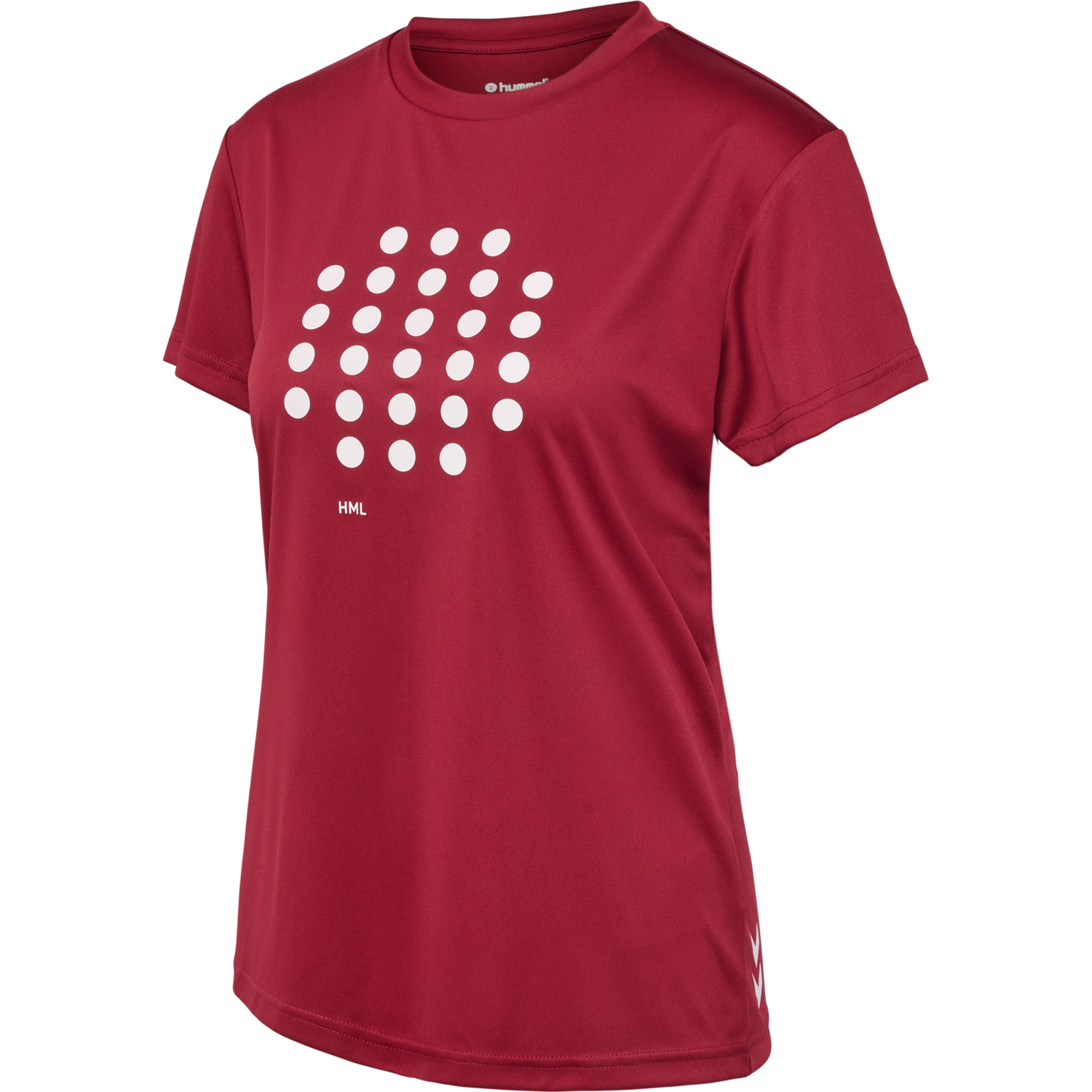 hmlCOURT T-SHIRT S/S WOMAN, RHUBARB, packshot