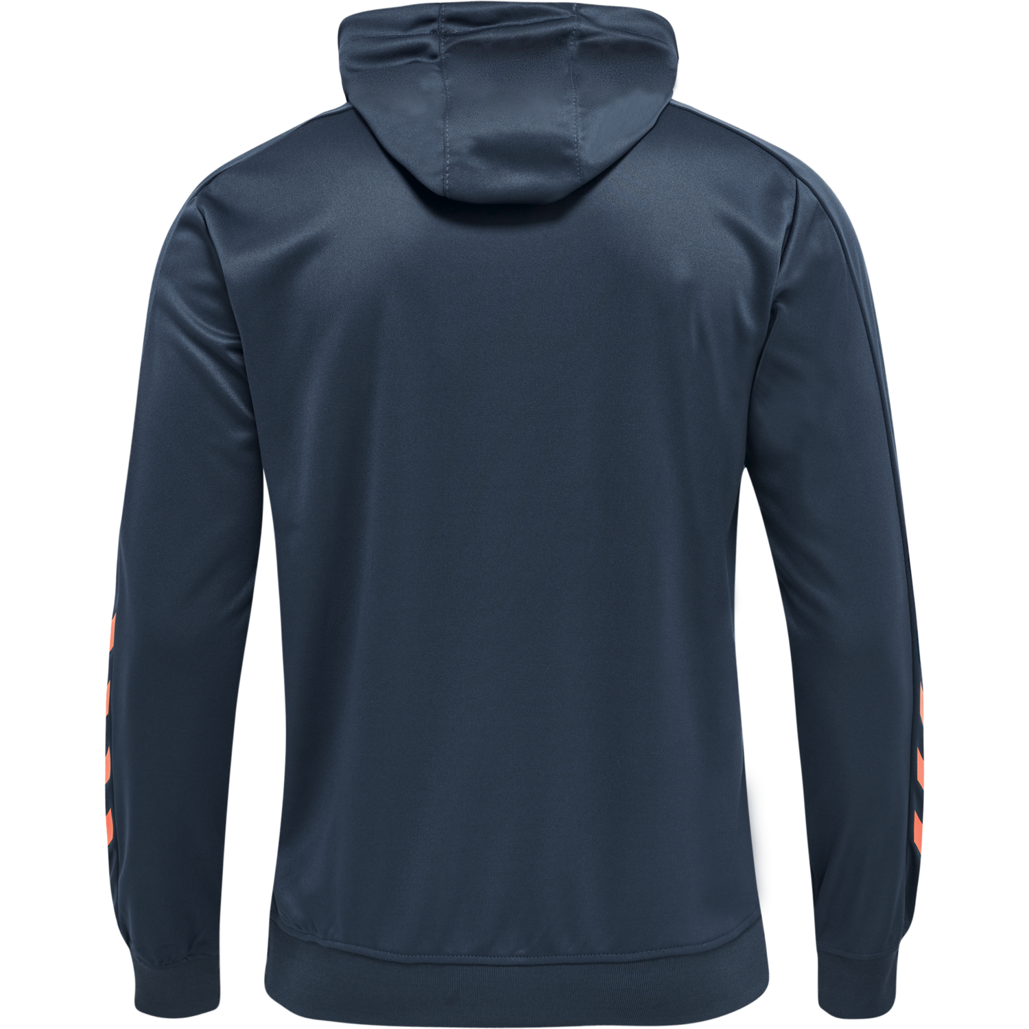 hmlPROMO POLY HOODIE, OMBRE BLUE/NASTURIUM, packshot