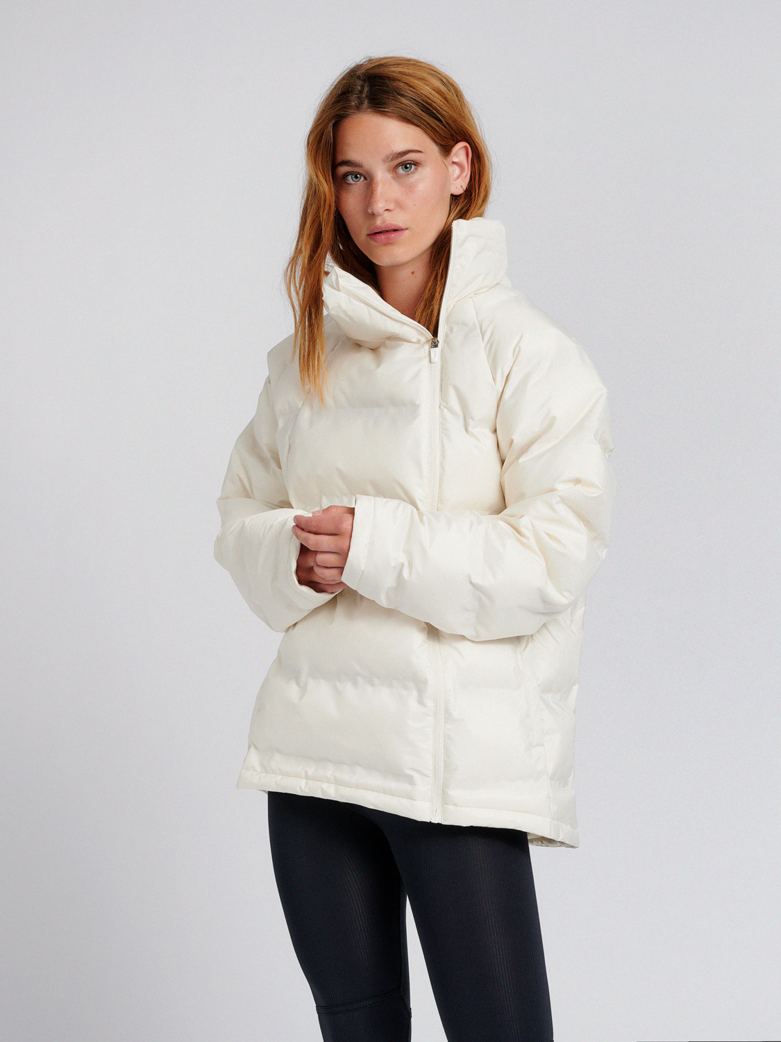white puffa coats