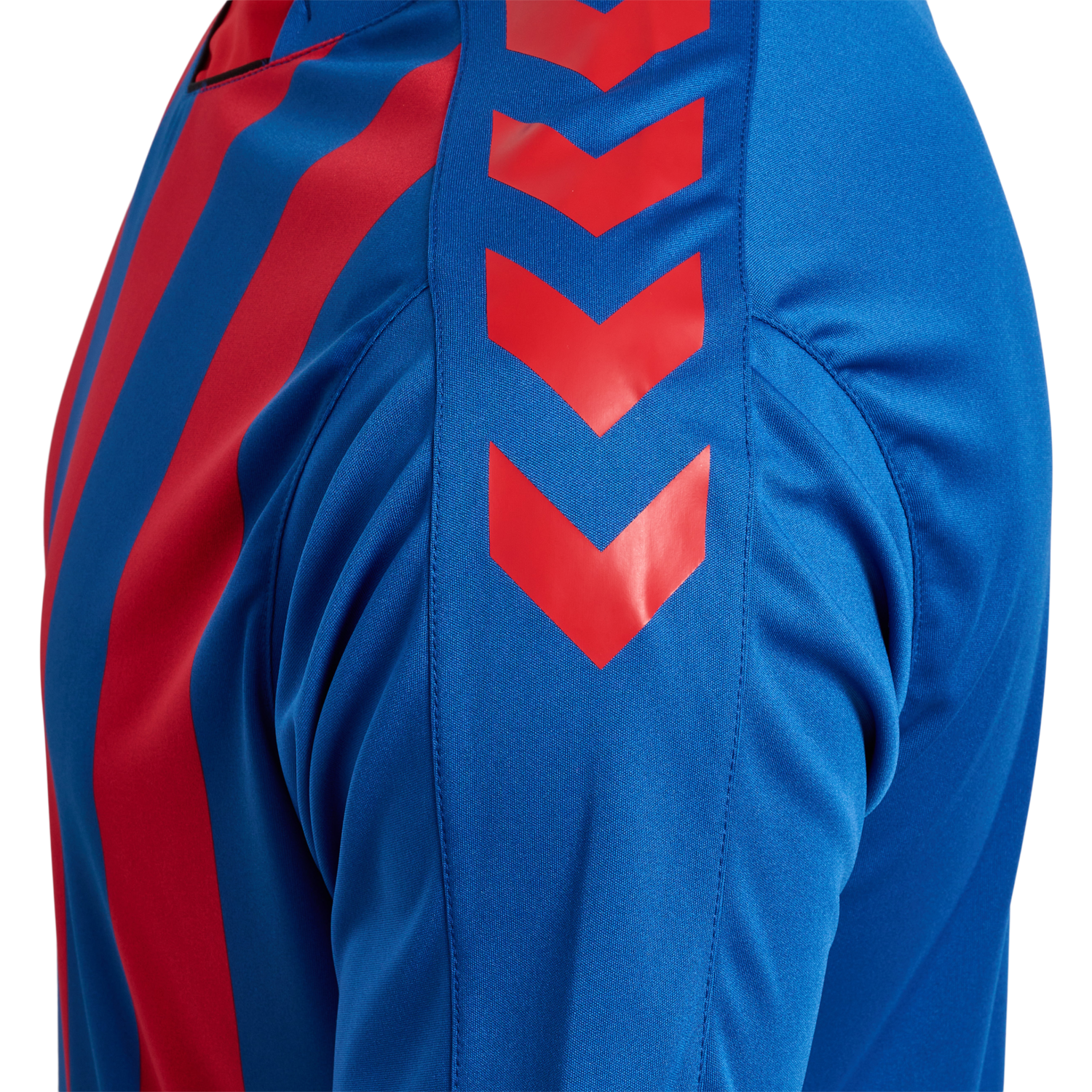 hmlCORE XK STRIPED JERSEY S/S, TRUE BLUE/TRUE RED, packshot