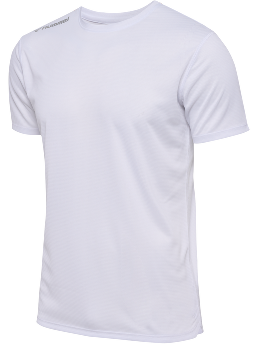 hmlRUN JERSEY S/S, WHITE hmlRUN JERSEY S/S, WHITE, packshot