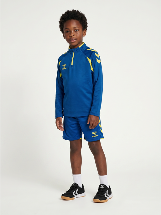 hmlCORE 2.0 HALF ZIP KIDS, TRUE BLUE/BLAZING YELLOW, model