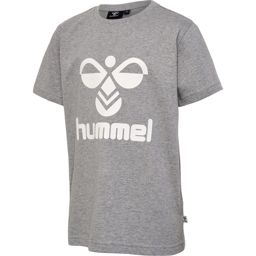hmlTRES T-SHIRT S/S 2-PK, BLACK IRIS/GREY MELANGE, packshot