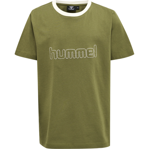 hmlCLOUD T-SHIRT S/S, OLIVE BRANCH, packshot