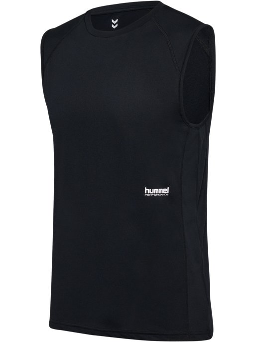 hmlPULSE WORKOUT TANK TOP, BLACK hmlPULSE WORKOUT TANK TOP, BLACK, packshot