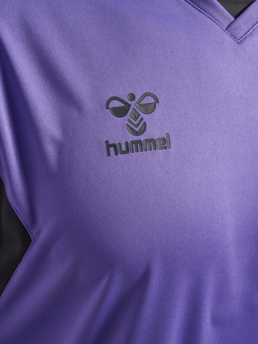 hmlAUTHENTIC PL JERSEY S/S, DAHLIA PURPLE/ASPHALT, packshot