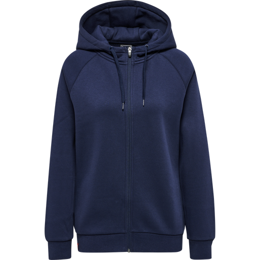 hmlRED HEAVY ZIP HOODIE WOMAN, MARINE, packshot